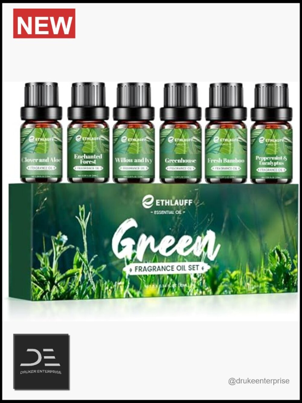 Spring Fragrance Oils Set for Diffuser & Candle Making - 6 Scents